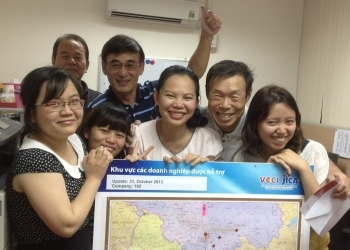 Photos of senior volunteers and local staff