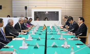 (Photo) Japan-Sri Lanka Summit Meeting