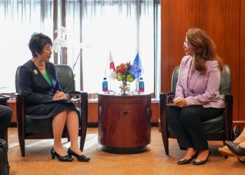 FM KAMIKAWA held a meeting with Ms. Ghada Fathi Waly, Executive Director of the UNODC