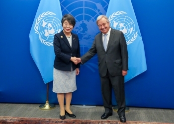 (Photo) Foreign Minister Kamikawa’s meeting with H.E. Mr. António Manuel de Oliveira Guterres, Secretary-General of the United Nations