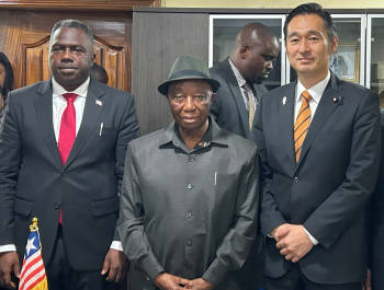 Mr. Fukazawa paid a courtesy call to the President Boakai