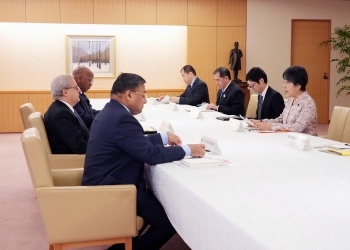 Ms. KAMIKAWA, Minister for Foreign Affairs, received a courtesy call from the Ambassadors of the G20 Troika Countries (Ambassador of India, Ambassador of Brazil, Ambassador of South Africa)