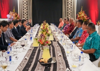 (Photo) Dinner with participants to the 5th Ministerial Interim Meeting of the Pacific Islands Leaders Meeting