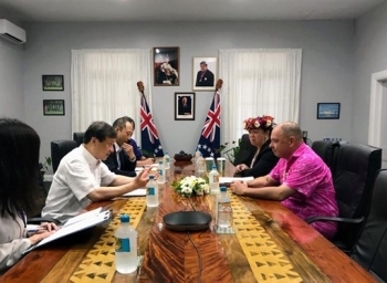 State Minister Horii held meetings with Hon. Mark BROWN, Prime Minister of the Cook Islands