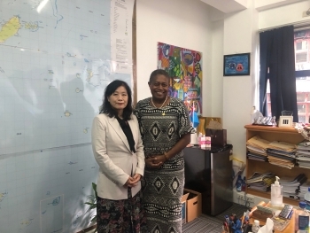 Dr Kotani meets the Permanent Secretary for Education, Fiji