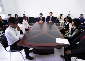 Minister Kamikawa met the students of the Department of Japanese language 
