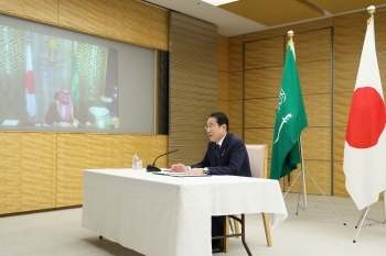 Prime Minister Kishida held a video teleconference meeting with H.R.H. Crown Prince Mohammad