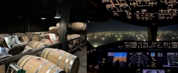 Left: Iwanohara Vineyard in Joetsu City (Since 1890) Right: Visiting a fishing boat operating in the waters near Argentina