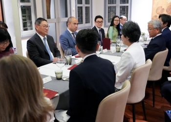 Working dinner, Foreign Minister Ms. Kamikawa and Mr. Sok Chenda Sophea, Deputy Prime Minister and Minister of Foreign Affairs and International Cooperation of Cambodia