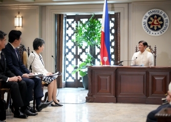 Foreign Minister Kamikawa paying a courtsy call on President Marcos