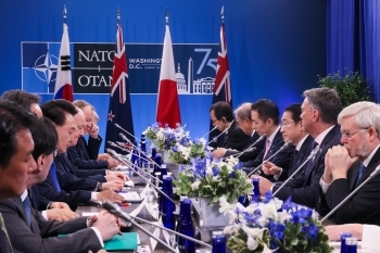 (Photo) Japan-Australia-New Zealand-ROK Leaders’ Meeting