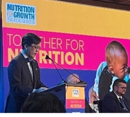 Photo of the Speech by Dr. Nakamura, Ambassador