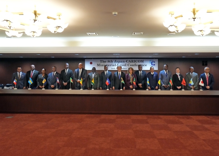 Group photo of the Eighth Japan-CARICOM Ministerial-Level Conference