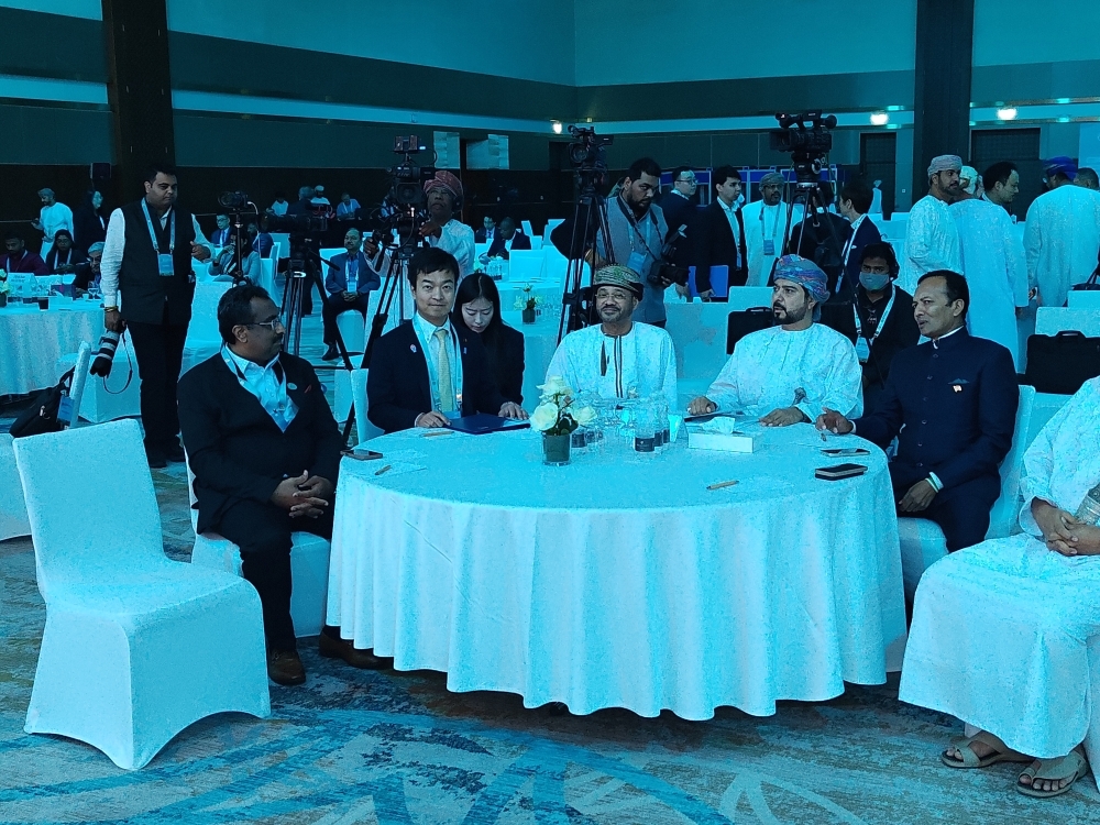 State Minister Mr. MIYAJI and other participants seating at the same round table
