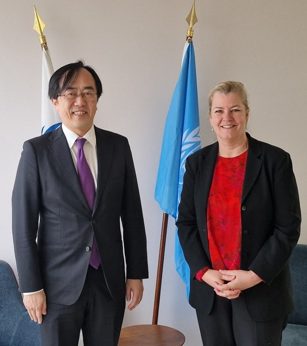 United Nations Deputy High Commissioner for Refugees(UNHCR)Clements and Senior Deputy Minister Akahori