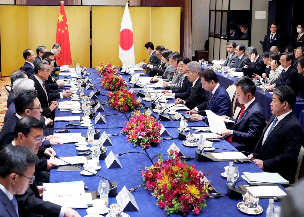 The 6th Japan-China High-Level Economic Dialogue during the meeting