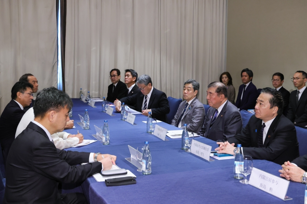 Prime Minister Ishiba at the meeting