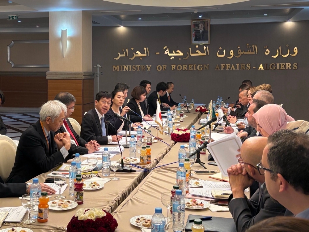 Parliamentary Vice-Minister Matsumoto at the Meeting