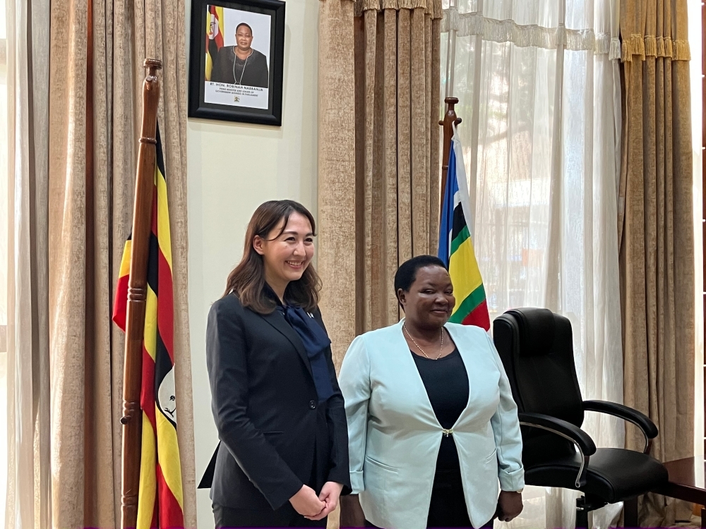 (Photo) Parliamentary Vice-Minister ERI paid a courtesy call on Prime Minister Nabbanja of Uganda
