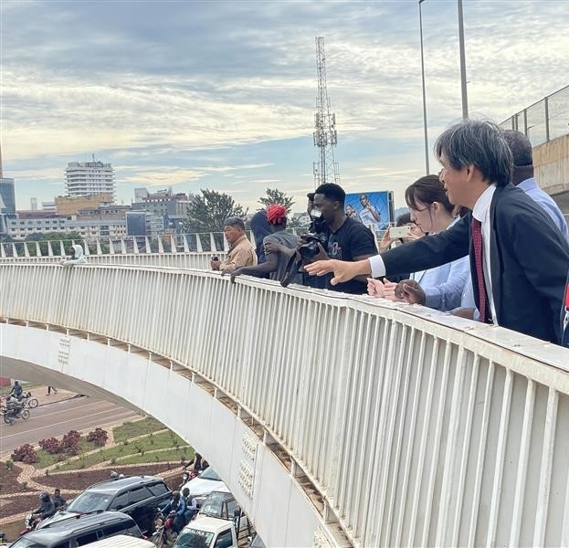 Parliamentary Vice-Minister ERI visited the Kampala Flyover