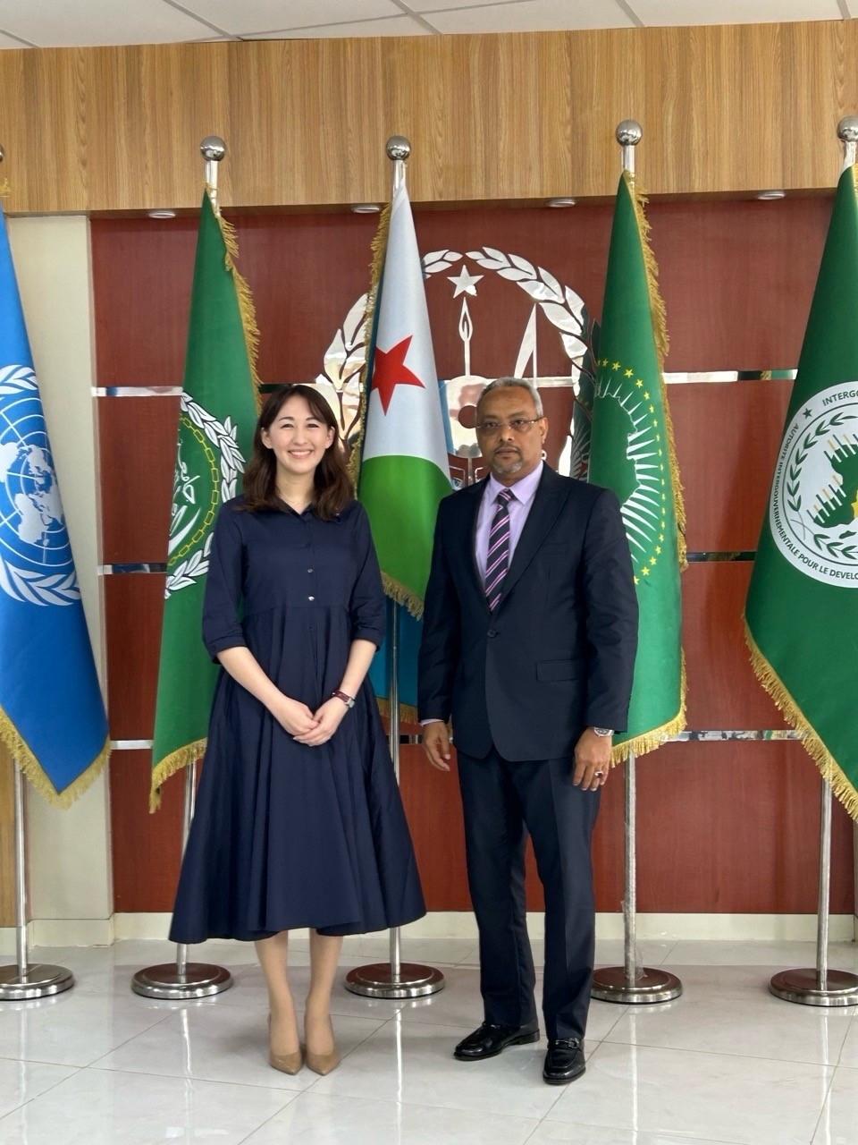 (Photo) Parliamentary Vice-Minister ERI and Minister for Foreign Affairs and International Cooperation Omar of Djibo
