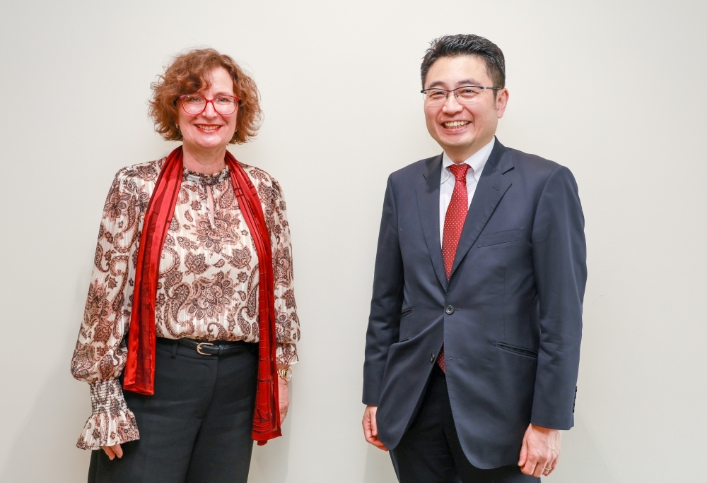 Mr. NAKAMURA, Assistant Minister, Director-General for Global Issues, and Ms. Susan Brown, Director, Bureau of External Relations and Advocacy from UNDP