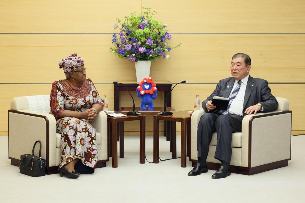 Prime Minister ISHIBA held a meeting with Director-General Okonjo-Iweala