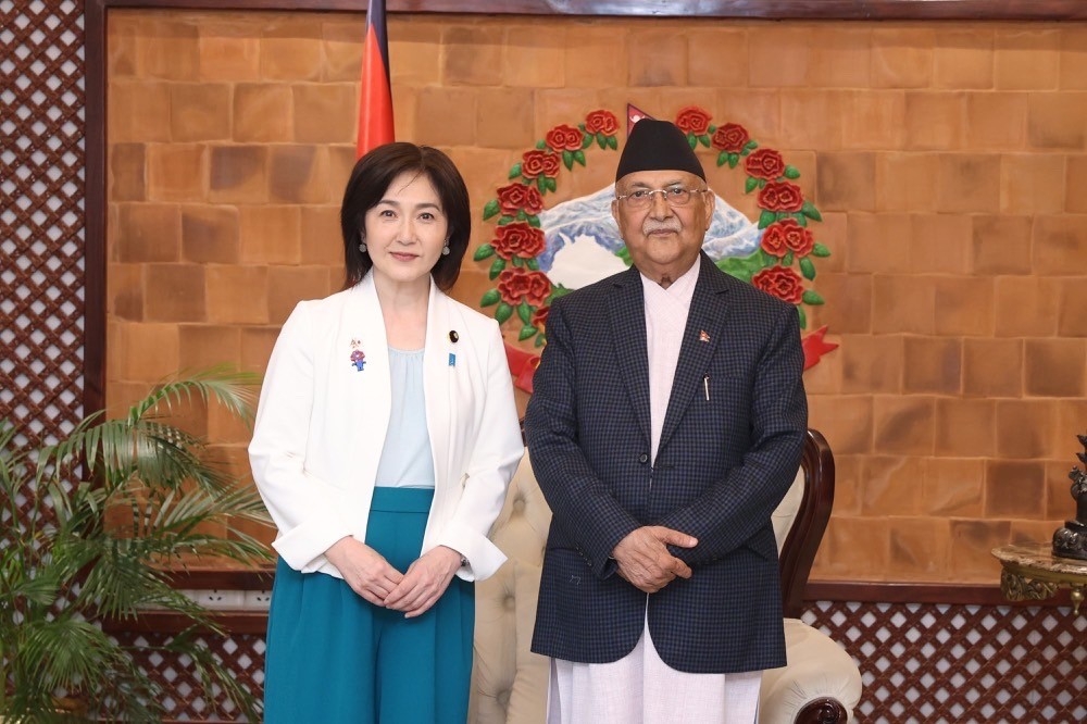 Parliamentary Vice-Minister Ikuina paid a courtesy call on Prime Minister of Nepal