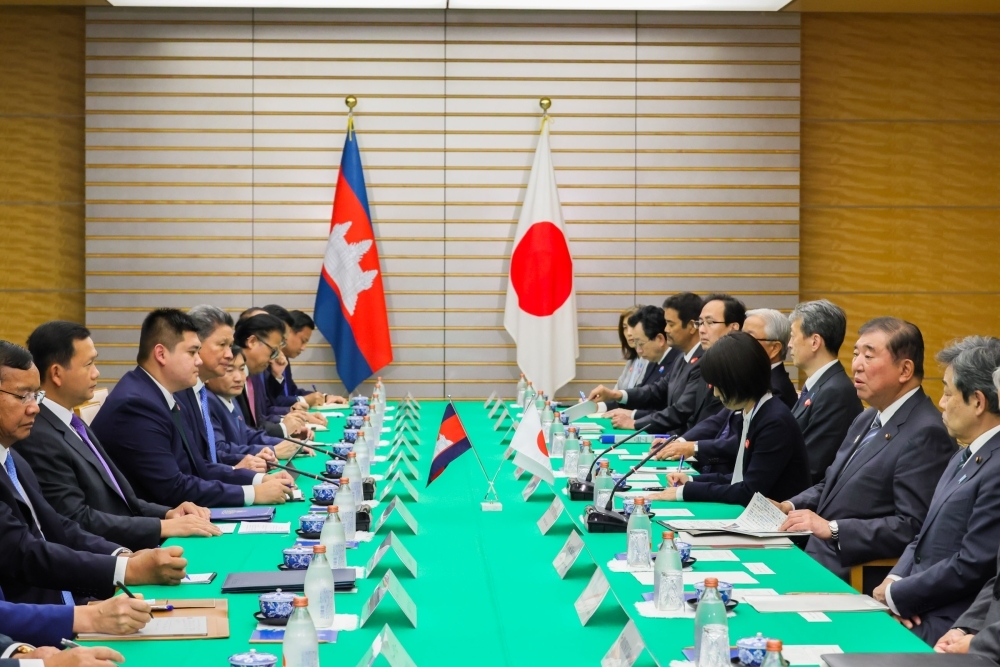 (Photo) Japan-Cambodia Summit Meeting