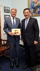 Special Advisor to Prime Minister Nagashima with Representative Michael McCaul, House Foreign Affairs Committee Chair