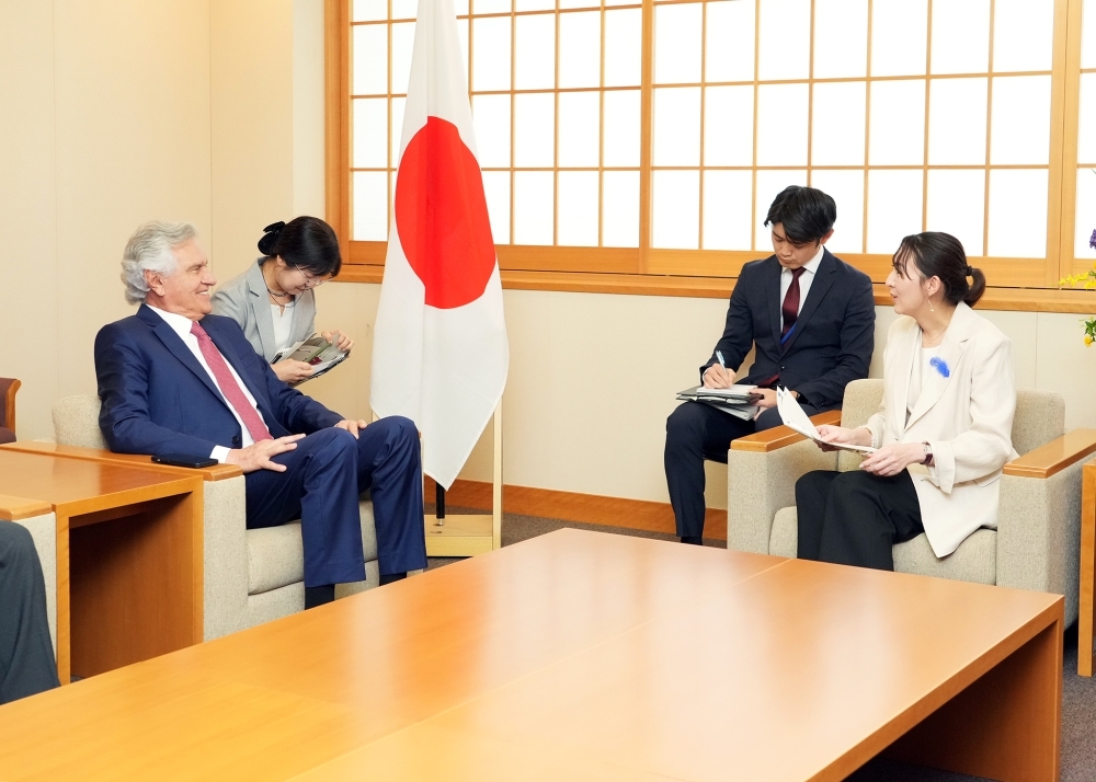 Meeting between Parliamentary Vice-Minister ERI and Governor Caiado