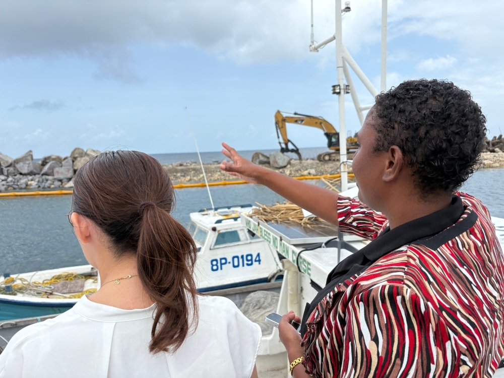 Parliamentary Vice-Minister ERI visited the Bridgetown Fishery Port