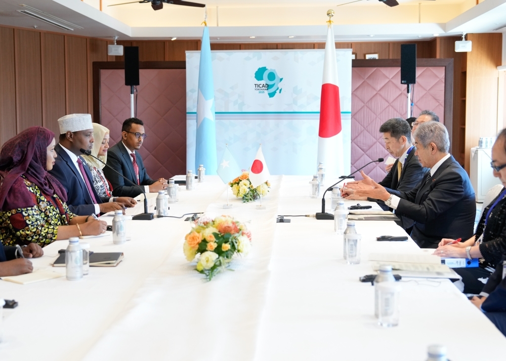 Meeting between Foreign Minister IWAYA and H.E. Mr. Sheikh Farah, Minister of Planning, Investment and Economic Development of Somalia