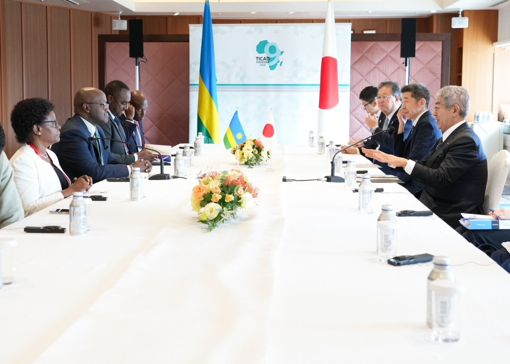 Meeting between Foreign Minister IWAYA and Hon. Amb. NDUHUNGIREHE, Minister of Foreign Affairs and International Cooperation of Rwanda
