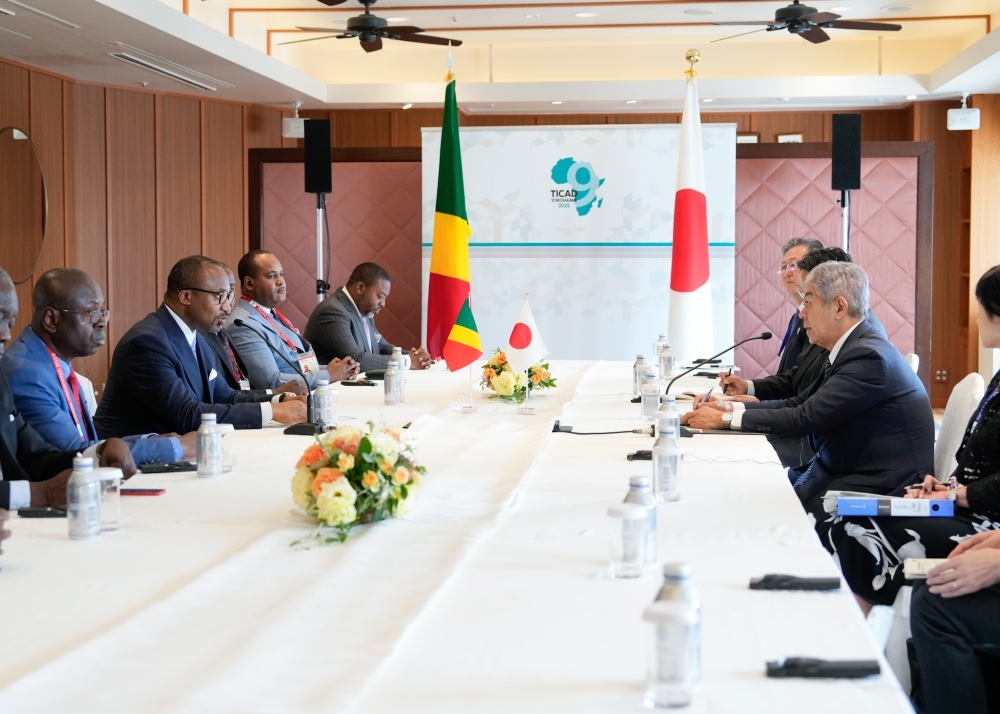 Meeting between Foreign Minister IWAYA and Minister Sassou N’Guesso