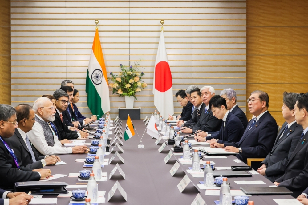 Meeting between Prime Minister ISHIBA and Prime Minister Modi of India