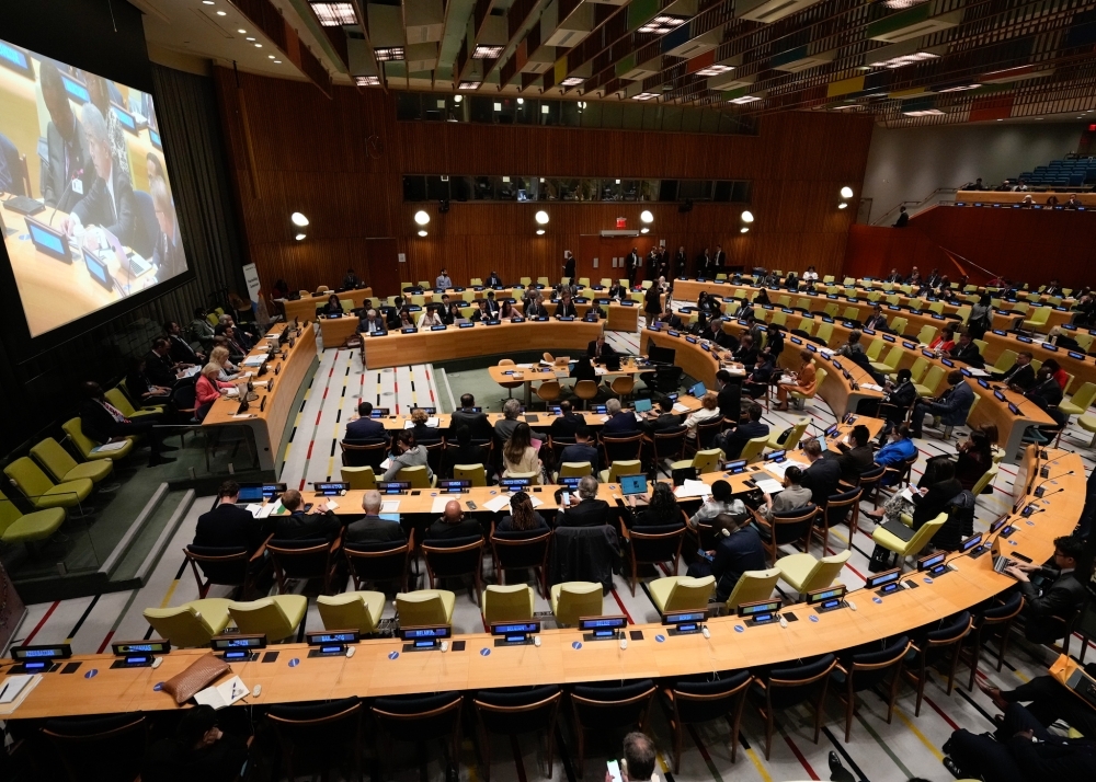 Scene at the United Nations Peacebuilding Commission Ministerial-level Meeting