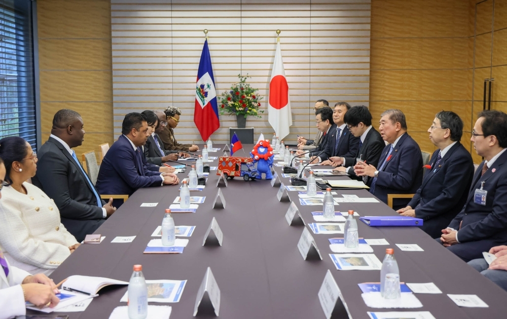 (Photo) Japan-Haiti Summit Meeting