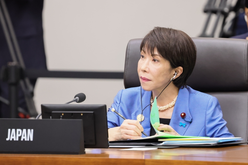 Prime Minister Takaichi attending the APEC summit meeting