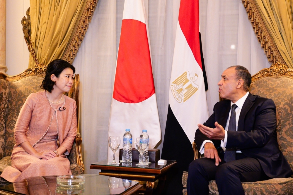 Meeting between State Minister KUNIMITSU and H.E. Dr. Abdelatty, Minister of Foreign Affairs, Emigration and Expatriates of Egypt