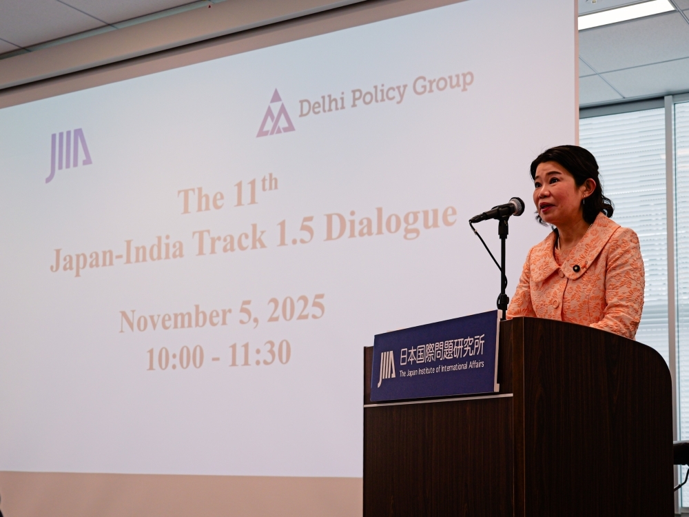 State Minister KUNIMITSU delivered a speech at the 8th Japan-India Indo-Pacific Forum