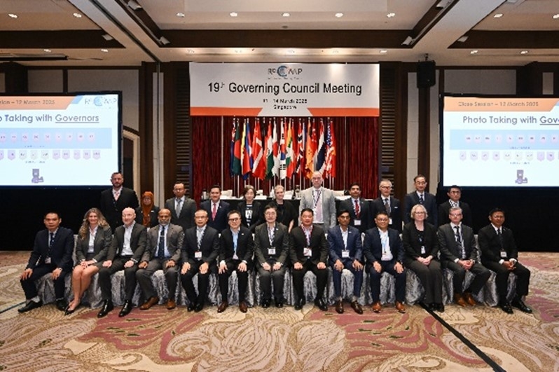 A picture taken with participants in Singapore