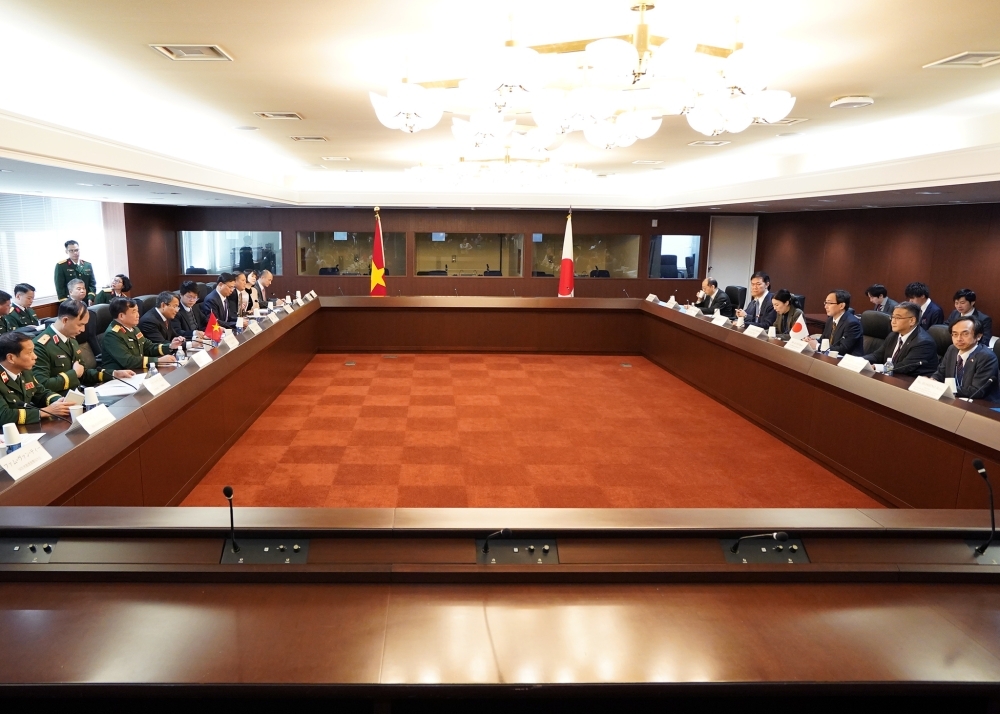 Scene at the Japan-Viet Nam Foreign and Defence Vice-Ministerial Consultation (2+2)