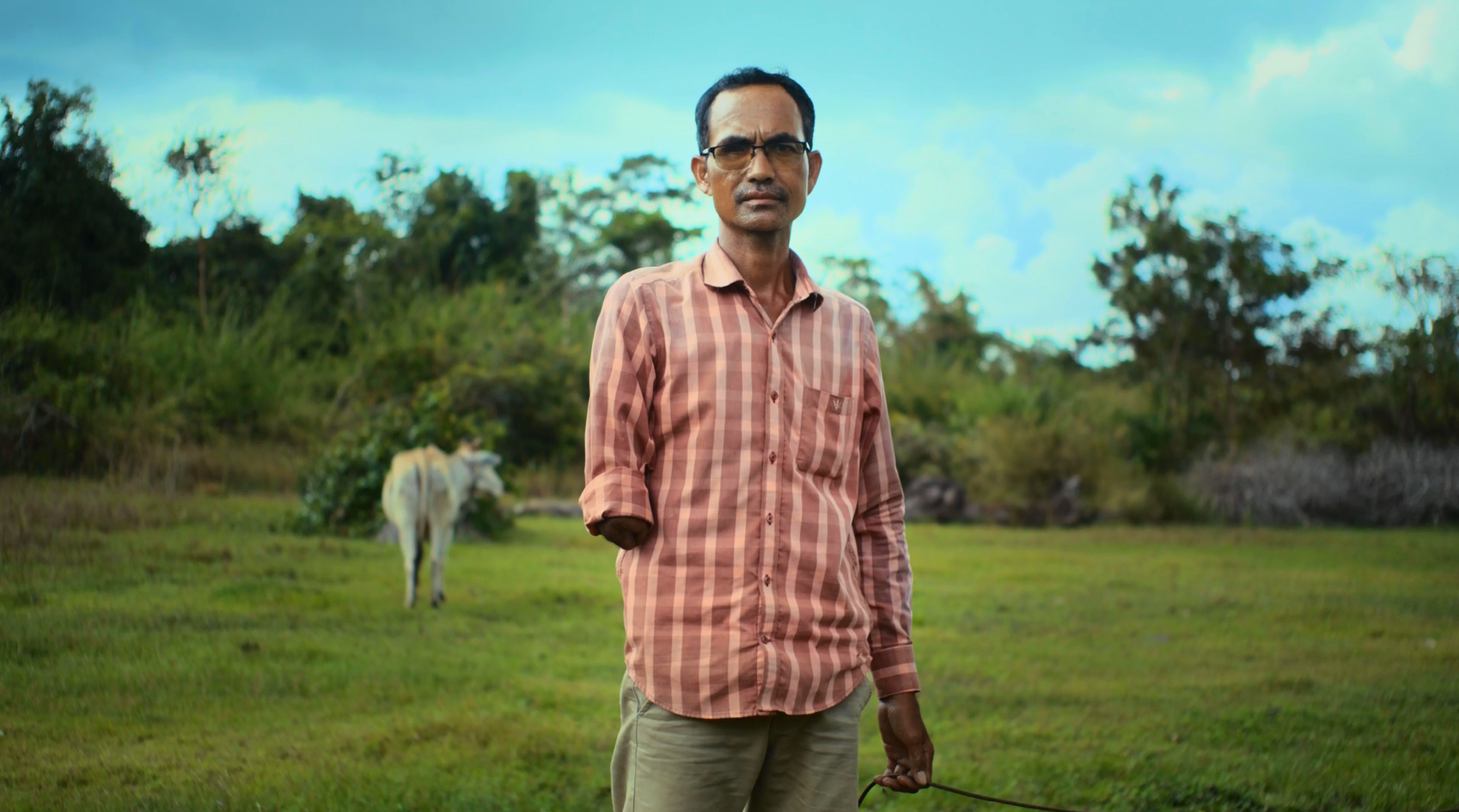 Scene from video (landmine victim)