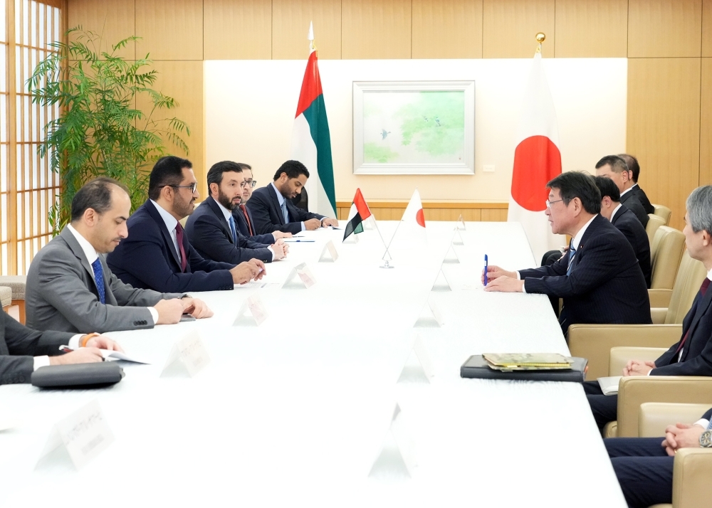 Meeting between Foreign Minister MOTEGI and H.E. Dr. Jaber, Minister of Industry and Advanced Technology and Special Envoy of the UAE to Japan