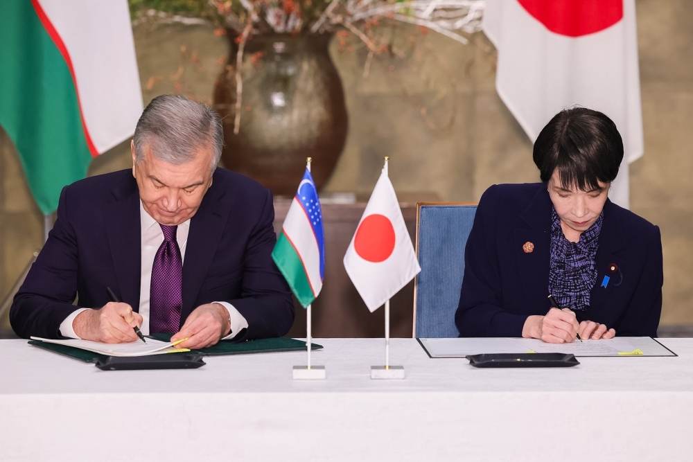 Prime Minister TAKAICHI and President Mirziyoyev singed Joint Statement 