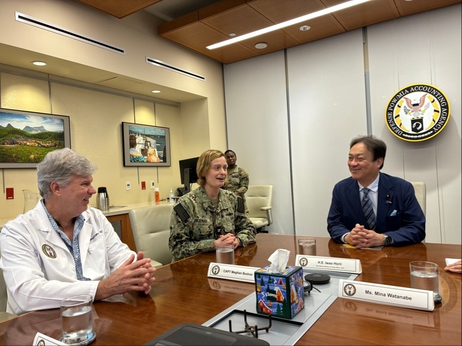 State Minister HORII received a briefing about the Agency's activities at the Defense POW/MIA Accounting Agency