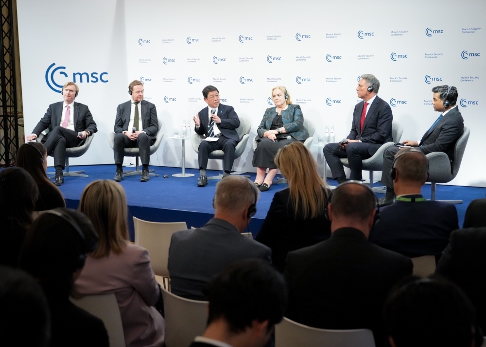 Foreign Minister MOTEGI participating in the panel discussion