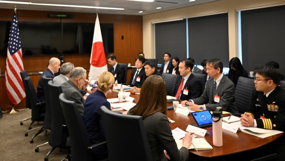 One scene in the conference room of the Japan-U.S. Extended Deterrence Dialogue