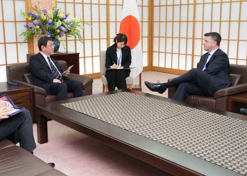 Exchange of views between Foreign Minister Motegi and Mr. Needham, Counselor and Director of the Office of Policy Planning, U.S. Department of State